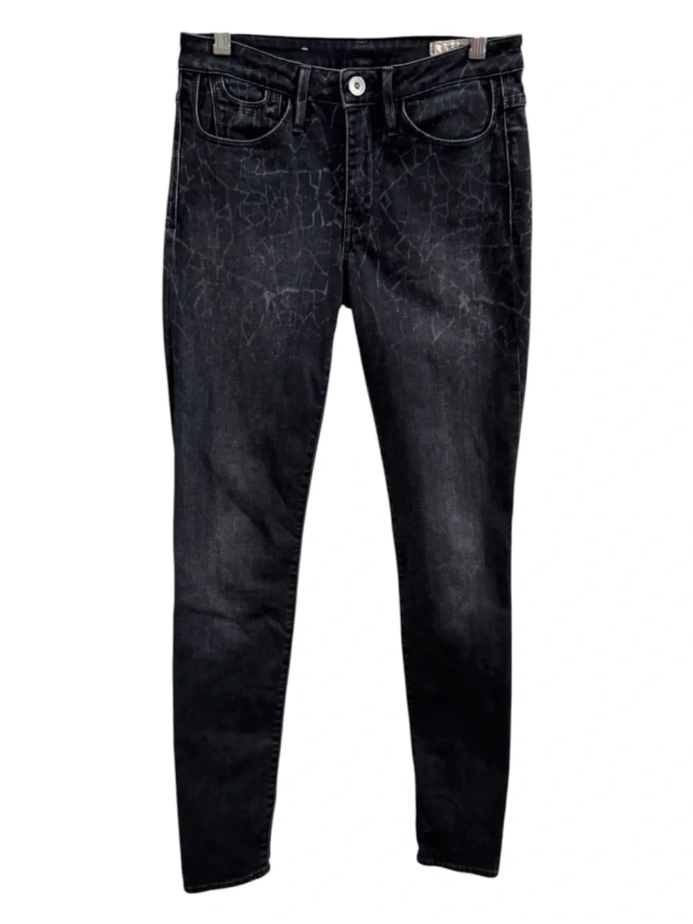 Haikure |Black Laser Hearth Wash Rio Jean-Made In Italy Chic Edgy Designer Denim